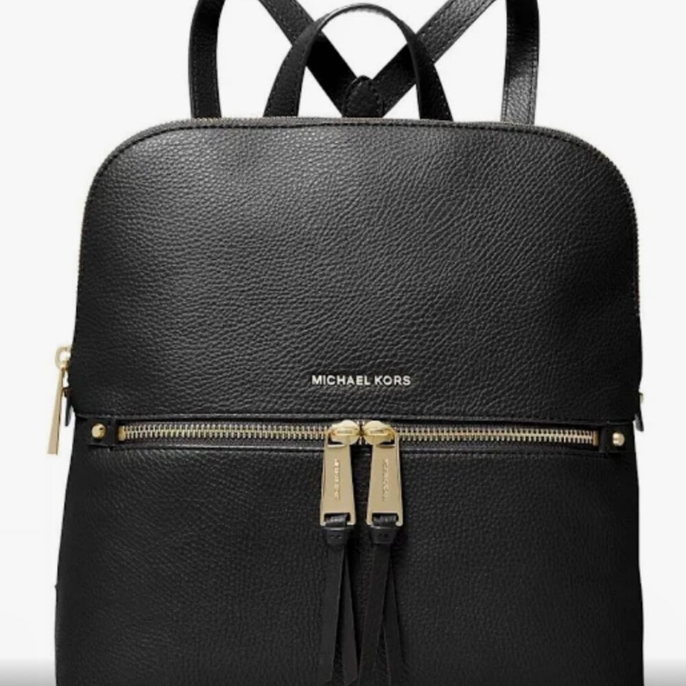MICHAEL KORS Rhea Zip Medium Slim Backpack - New